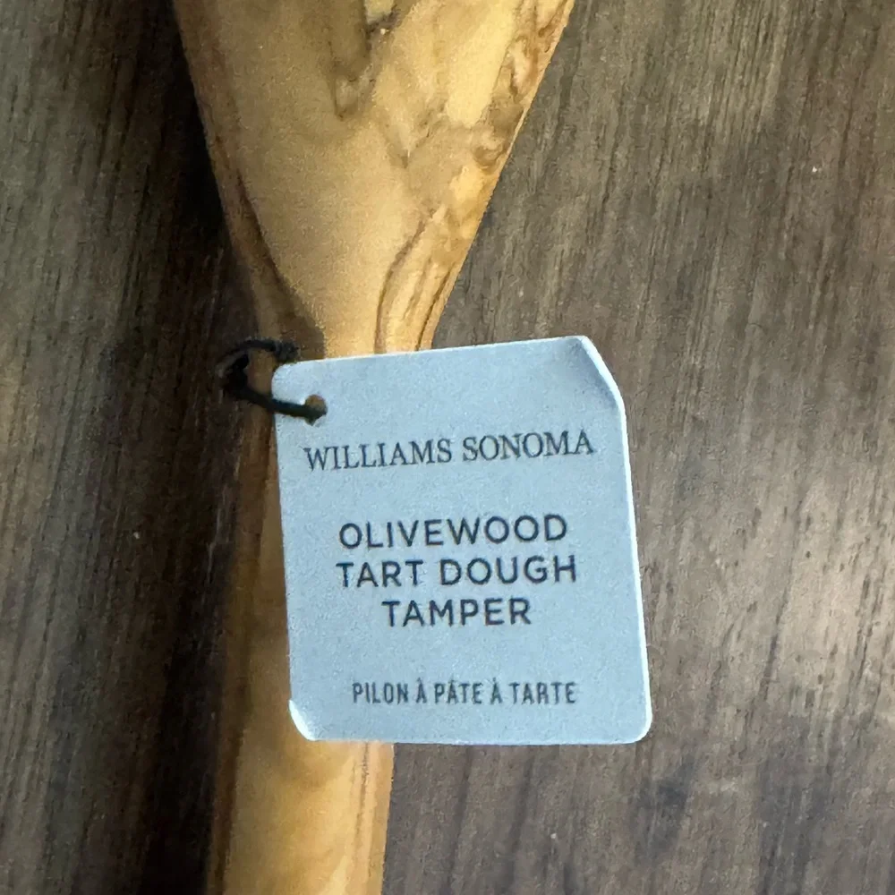 Williams Sonoma olive wood Tart Tamper